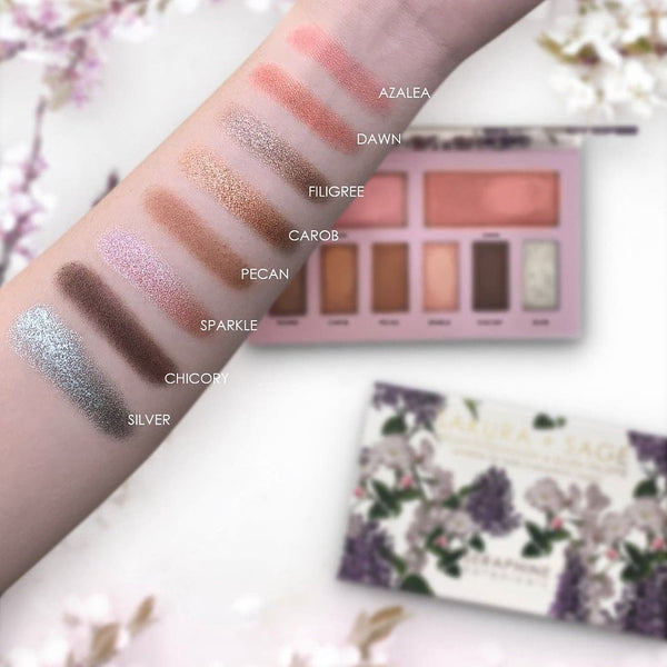 SERAPHINE BOTANICALS Sakura+Sage Vegan Eyeshadow & Blush Palette