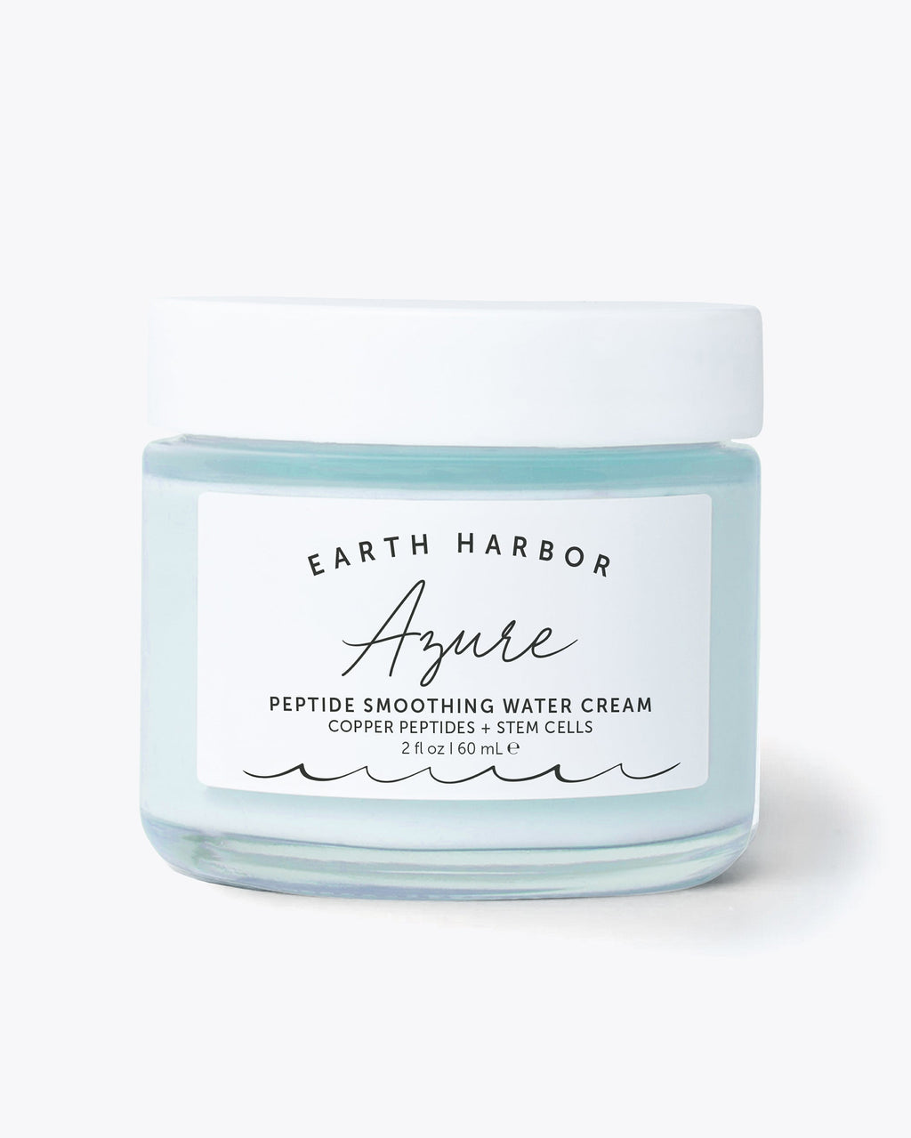 Earth Harbor Azure Peptide Smoothing Water Cream jar