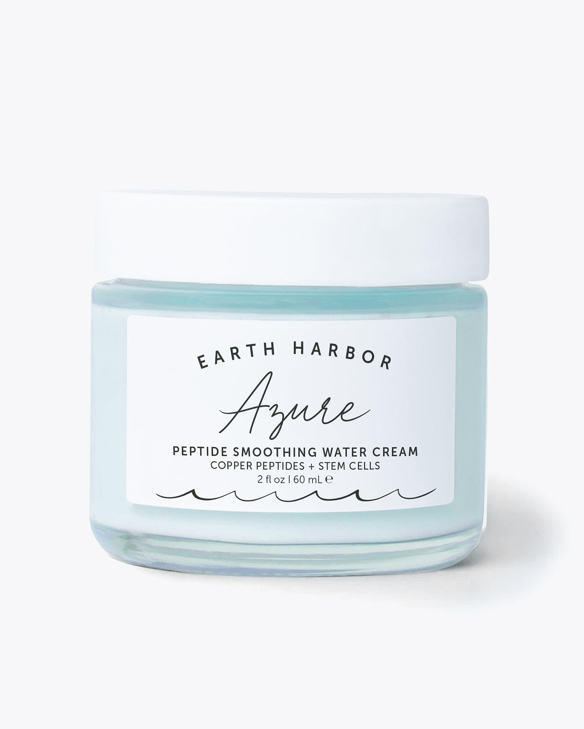 Earth Harbor Azure Peptide Smoothing Water Cream jar
