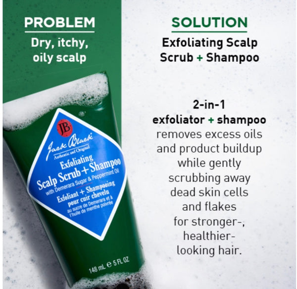 JACK BLACK Exfoliating Scalp Scrub + Shampoo