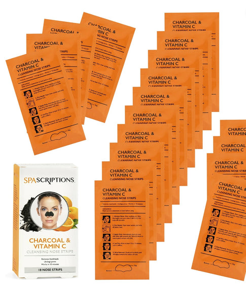 SPASCRIPTIONS Charcoal & Vitamin C Cleansing Nose Strips