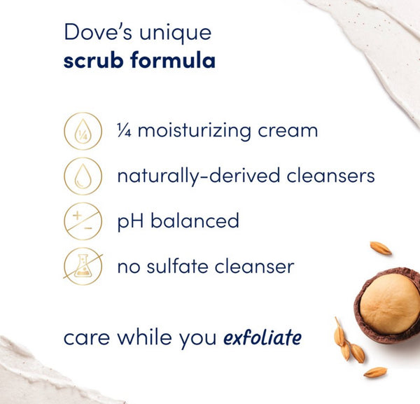 DOVE Scrub Macadamia & Rice Milk