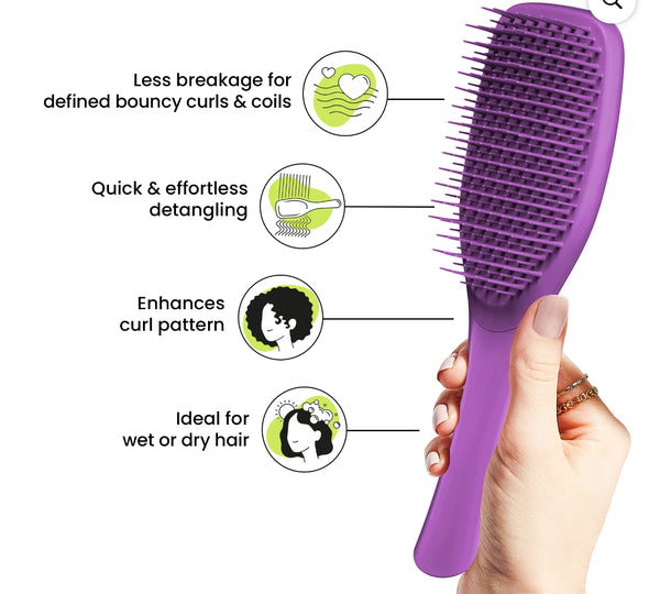 TANGLE TEEZER The Essential Detangler Naturally Curly Purple