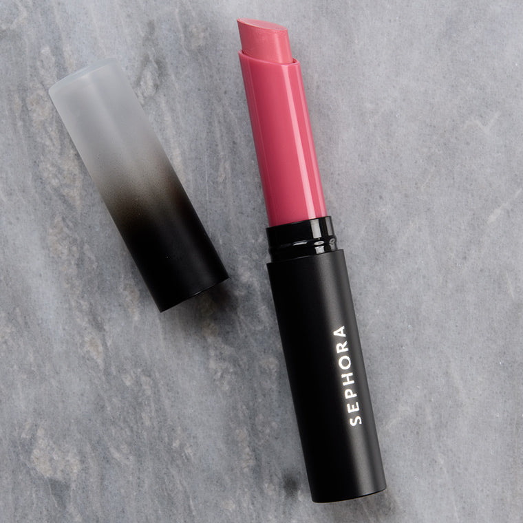 sephora c forever fuchsia color lip last lipstick swatch NYC Expert in Review swatches This weightless and non SEPHORA COLLECTION Cream Lip Stain