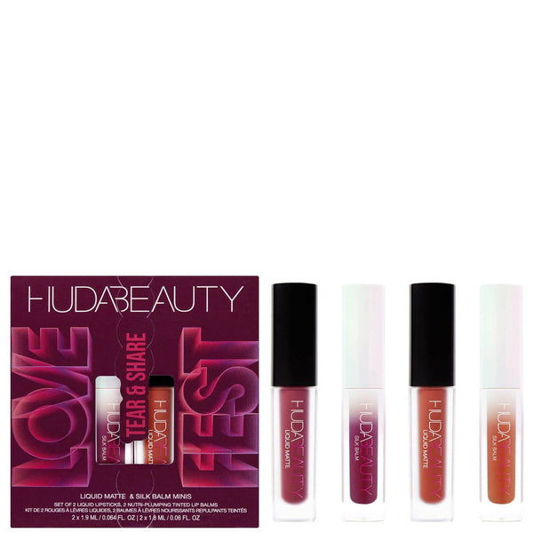 HUDA BEAUTY Lovefest Tear & Share Lip Quad