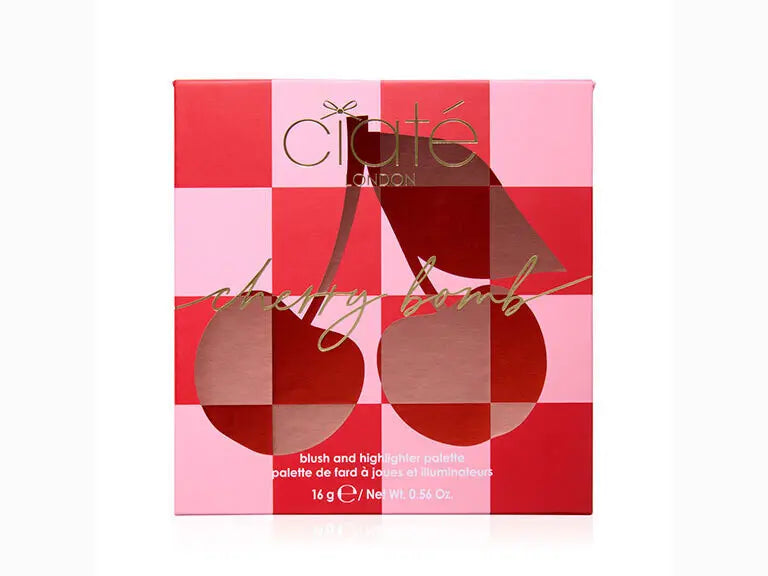 CIATE LONDON Cherry Bomb Blush and Highlighter Palette