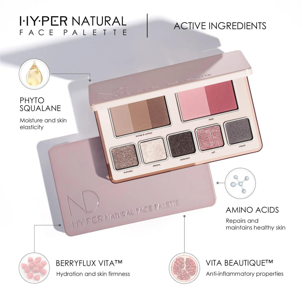 NATASHA DENONA Hy-per Natural Face Palette