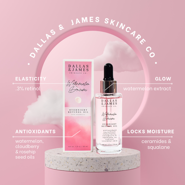DALLAS & JAMES Watermelon Dream Overnight Retinol Oil