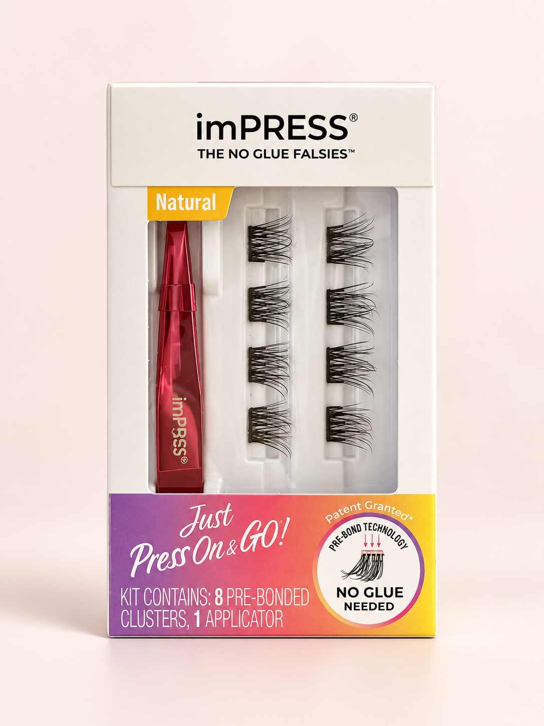 IMPRESS The No Glue Falsies Kit – Natural