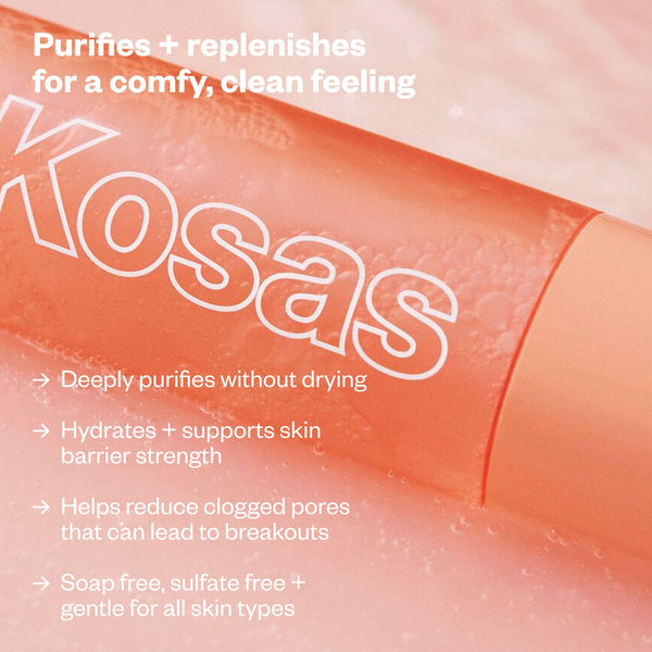 KOSAS Plump + Juicy Comfy Clean Gel Cleanser