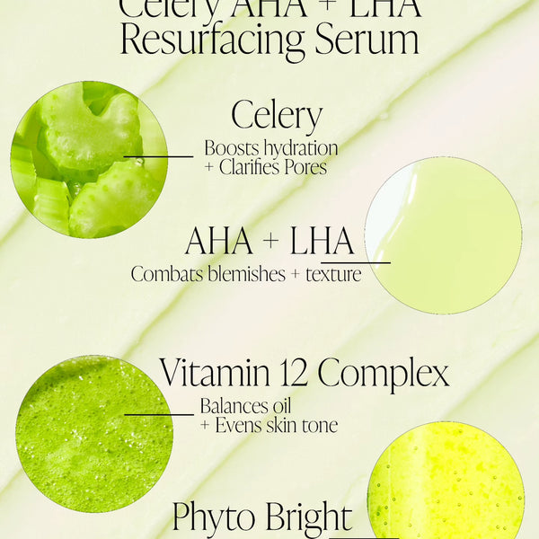 BYROE Celery AHA + LHA Resurfacing Serum