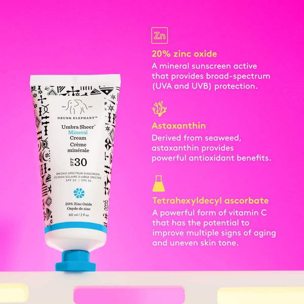 DRUNK ELEPHANT Umbra Sheer Mineral Cream SPF 30