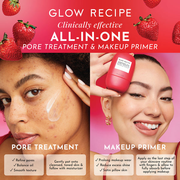 GLOW RECIPE Strawberry BHA Pore-Smooth Blur Drops