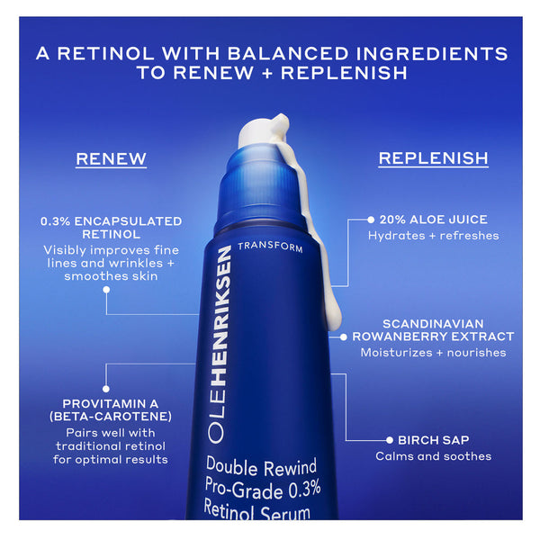 OLE HENRIKSEN DOUBLE REWIND 0.3% PRO-GRADE RETINOL SERUM