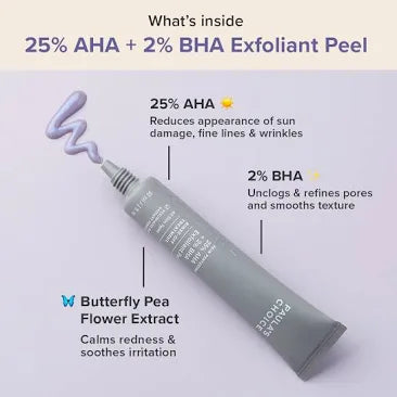 PAULA CHOICE SKIN PERFECTING
25% AHA + 2% BHA Exfoliant Peel