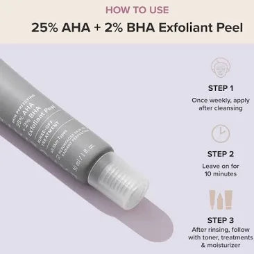 PAULA CHOICE SKIN PERFECTING
25% AHA + 2% BHA Exfoliant Peel