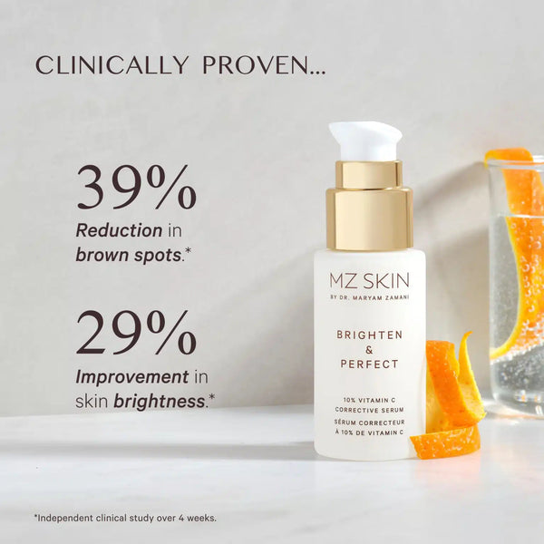 MZ SKIN BRIGHTEN & PERFECT
10% VITAMIN C CORRECTIVE SERUM