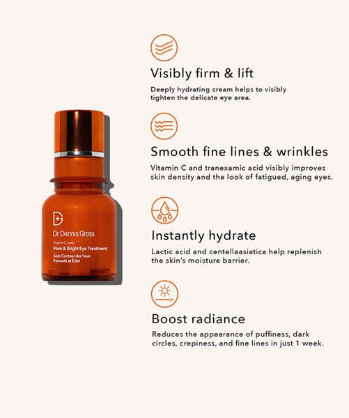 DR DENNIS GROSS Vitamin C Lactic Firm & Bright Eye Treatment