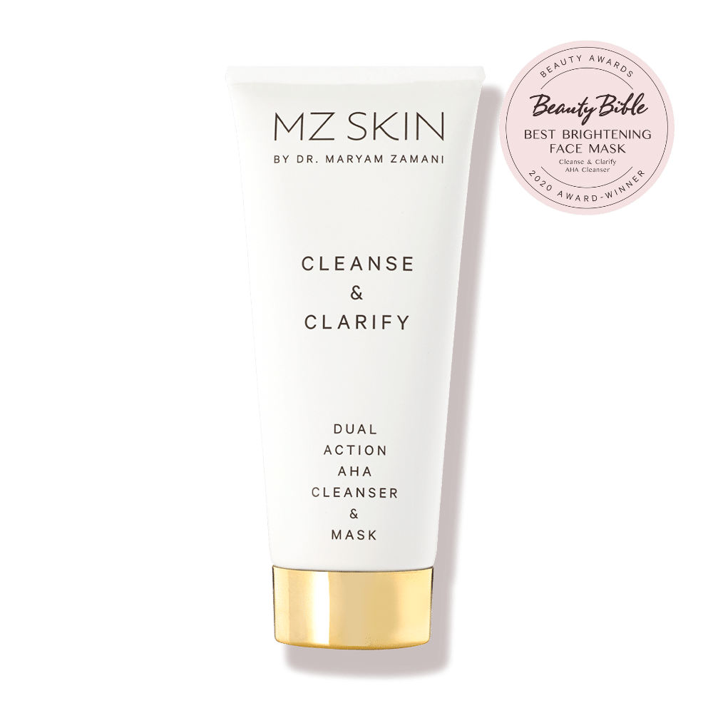 MZ SKIN CLEANSE & CLARIFY
DUAL ACTION AHA CLEANSER & MASK