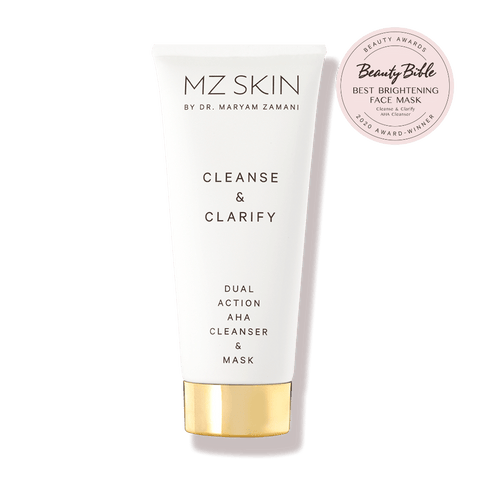 MZ SKIN CLEANSE & CLARIFY
DUAL ACTION AHA CLEANSER & MASK