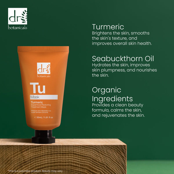 DR BOTANICALS Turmeric Superfood Restoring Treatment Mask