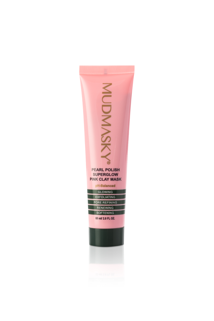 MUDMASKY Pearl Polish Superglow Pink Clay Mask