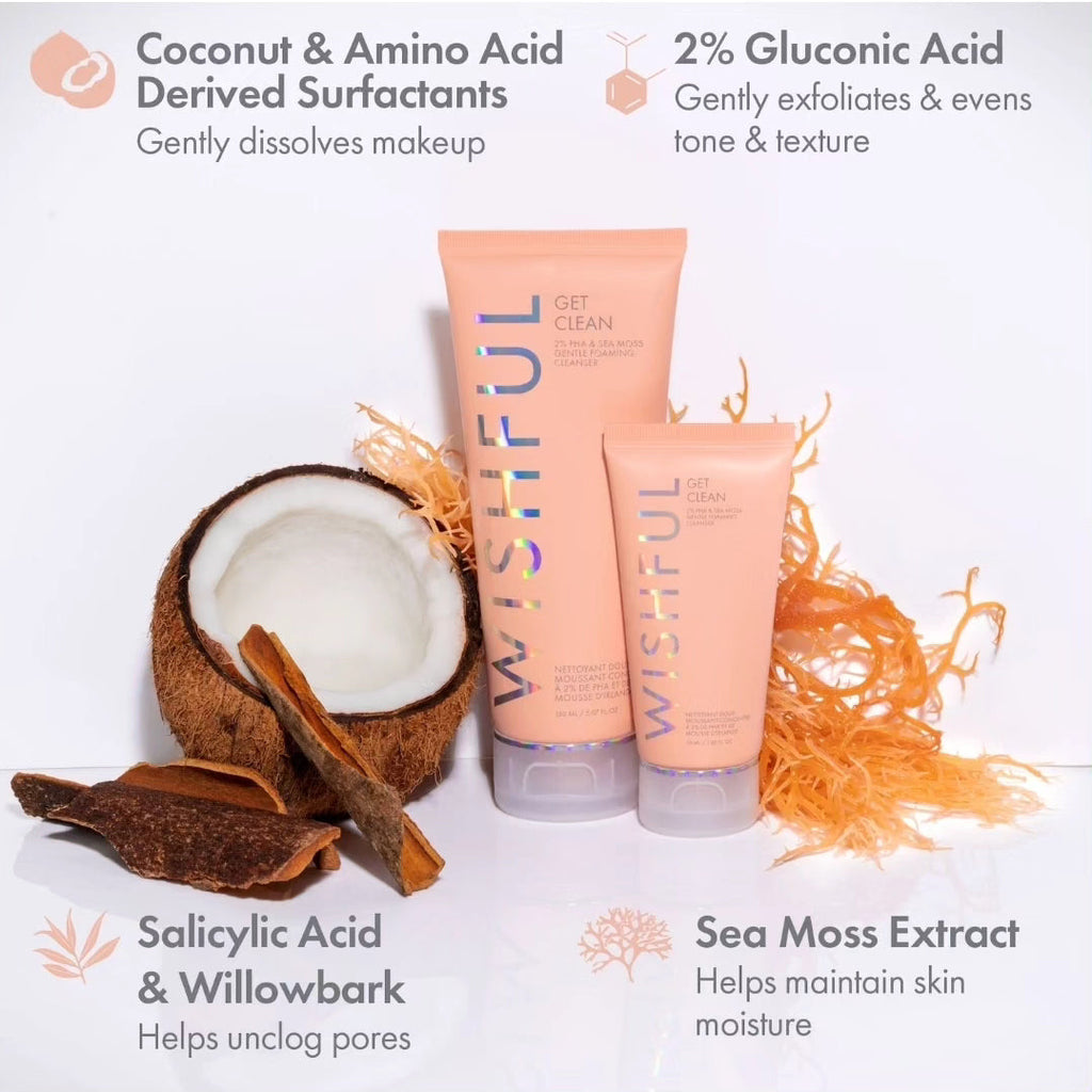 HUDA BEAUTY Wishful Get Clean Gentle Foaming Cleanser