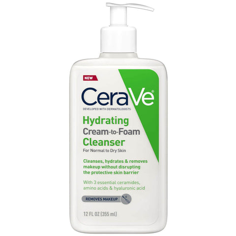 CERAVE Hydrating Cream-to-Foam Cleanser