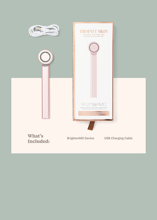 Trophy Skin BrightenMD 4 in on sale 1 Facial Device- Rose Gold