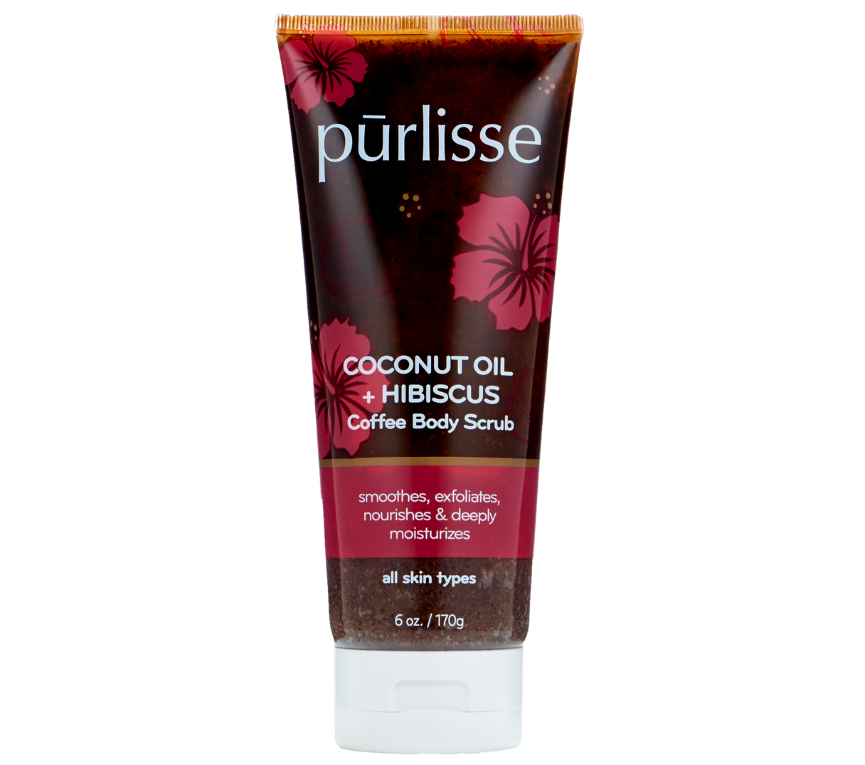 PURLISSE Coconut Oil+ Hibiscus Coffee Body Scrub