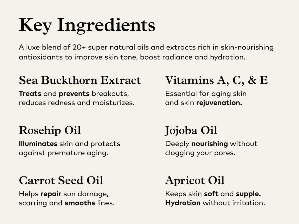 ONEKIND Golden State Nourishing Facial Oil