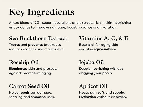 ONEKIND Golden State Nourishing Facial Oil