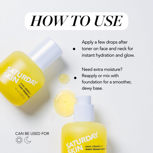 SATURDAY SKIN Yuzu Vitamin C + Water Blossom Serum