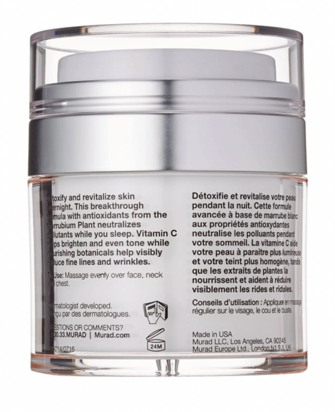 MURAD City Skin Overnight Detox Moisturizer