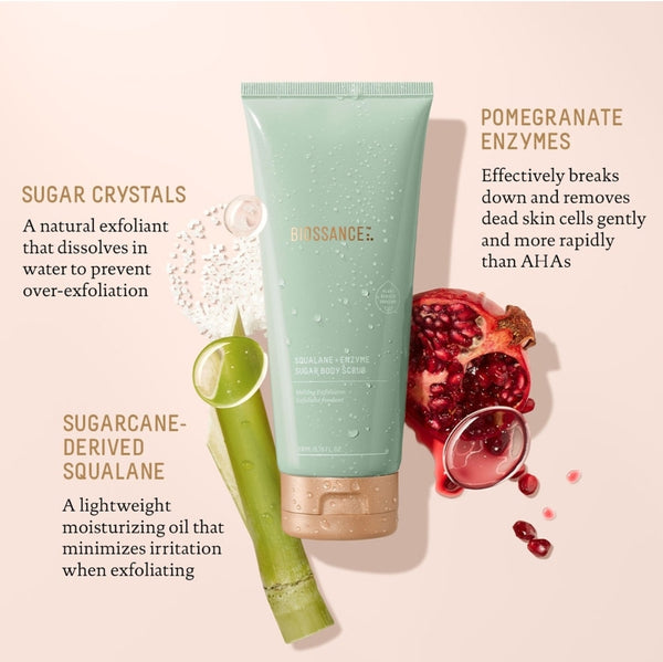 BIOSSANCE Squalane + Enzyme Sugar Body Scrub