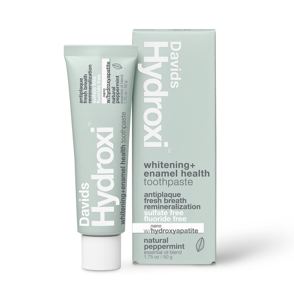 DAVIDS Hydroxi Whitening+ Enamel Health Toothpaste Natural Peppermint with carton