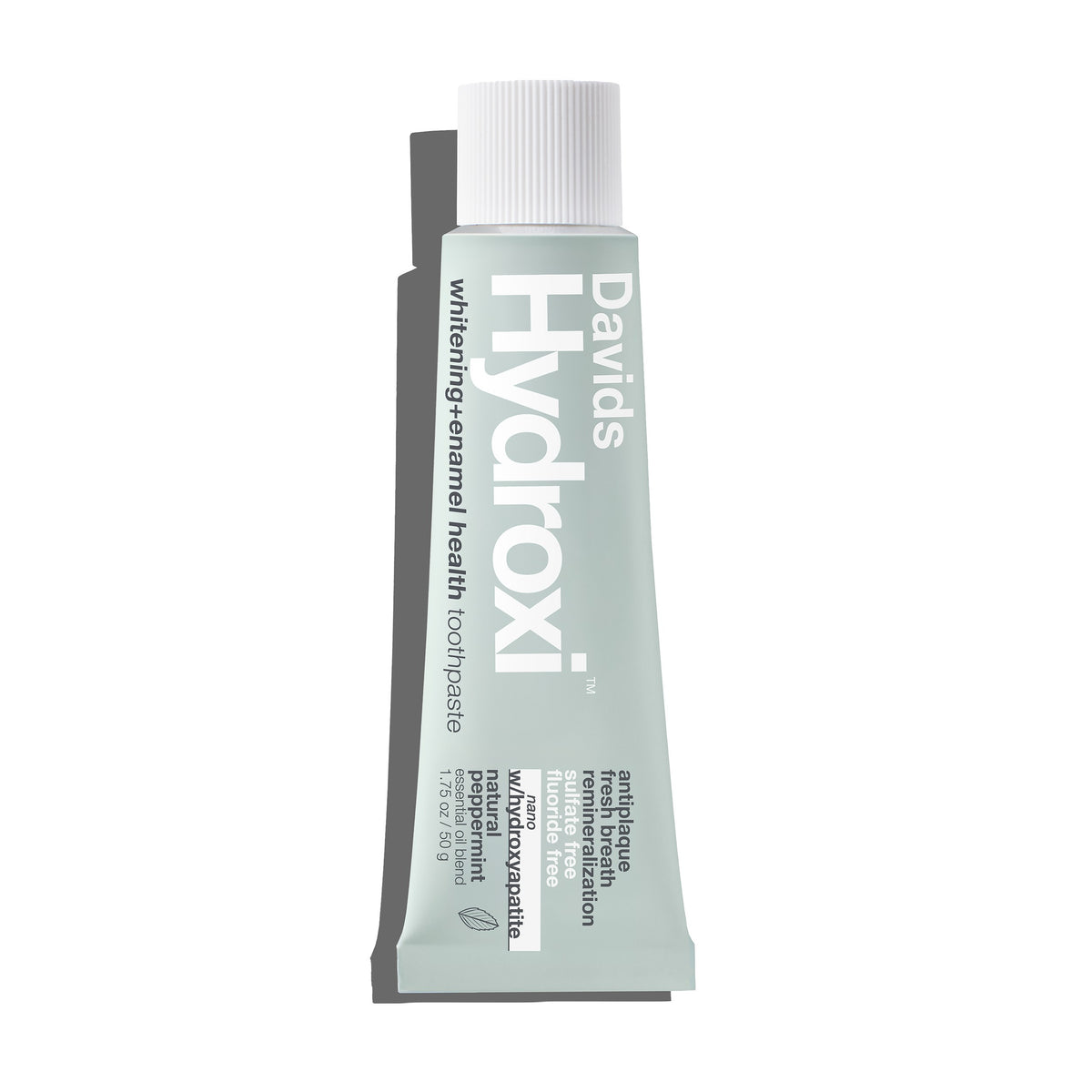 DAVIDS Hydroxi Whitening+ Enamel Health Toothpaste Natural Peppermint tube
