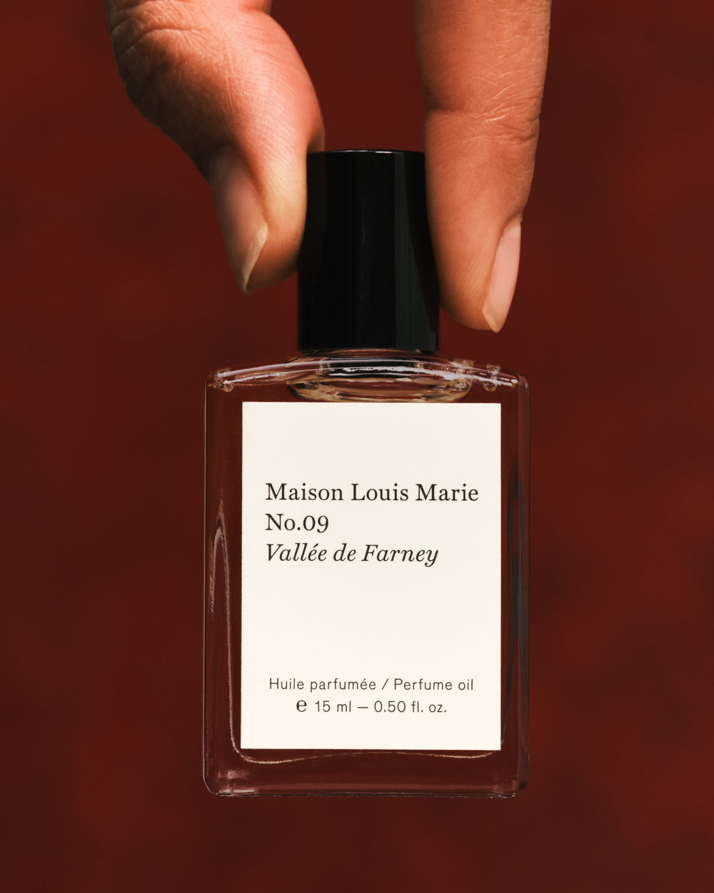Maison Louis Marie No.09 Vallée de Farney Perfume Oil held in hand