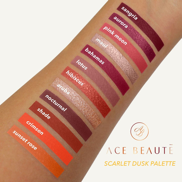 ACE BEAUTE Scarlet Dusk Palette